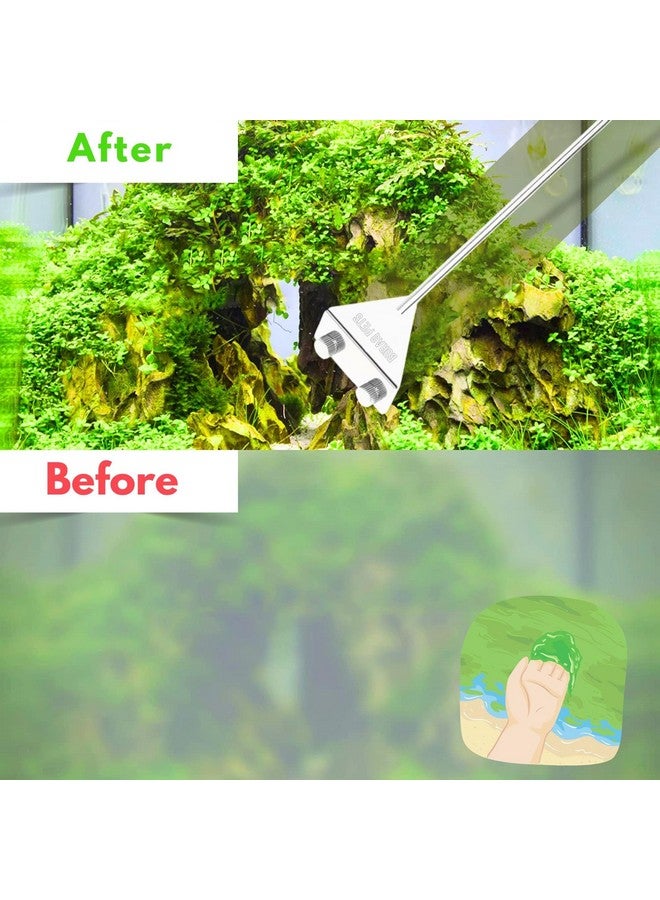 BURAQ Pets 18 Inch Fish Tank Algae Scraper - Essential Aquarium Accessories For All Aquarium Tanks, Ensures Crystal Clear Water, Rust Proof Stainless Steel - Image 5