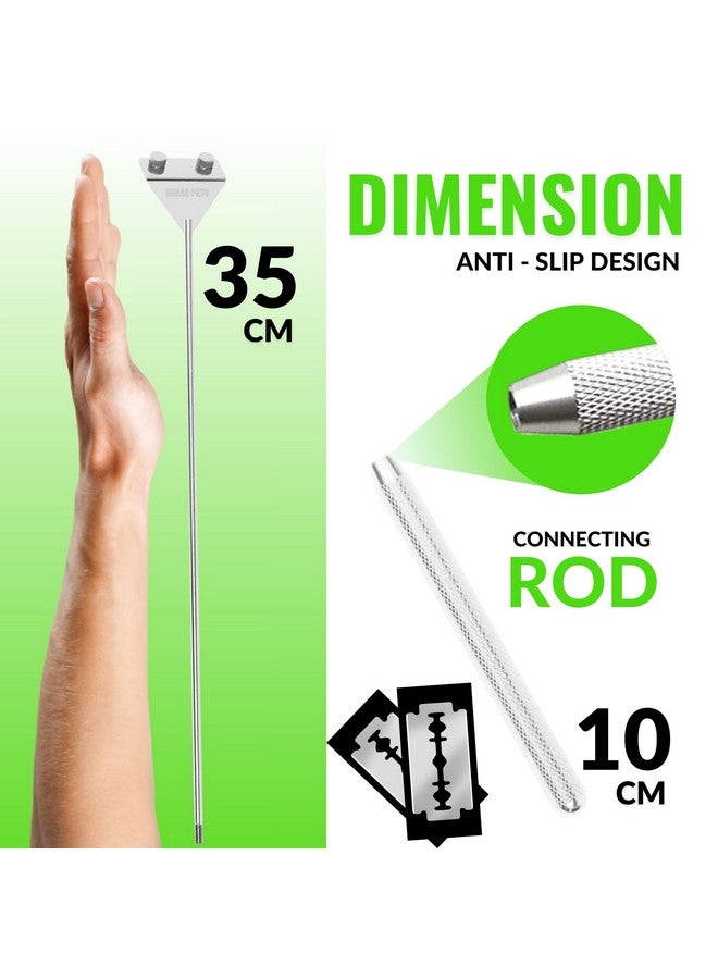 BURAQ Pets 18 Inch Fish Tank Algae Scraper - Essential Aquarium Accessories For All Aquarium Tanks, Ensures Crystal Clear Water, Rust Proof Stainless Steel - Image 3