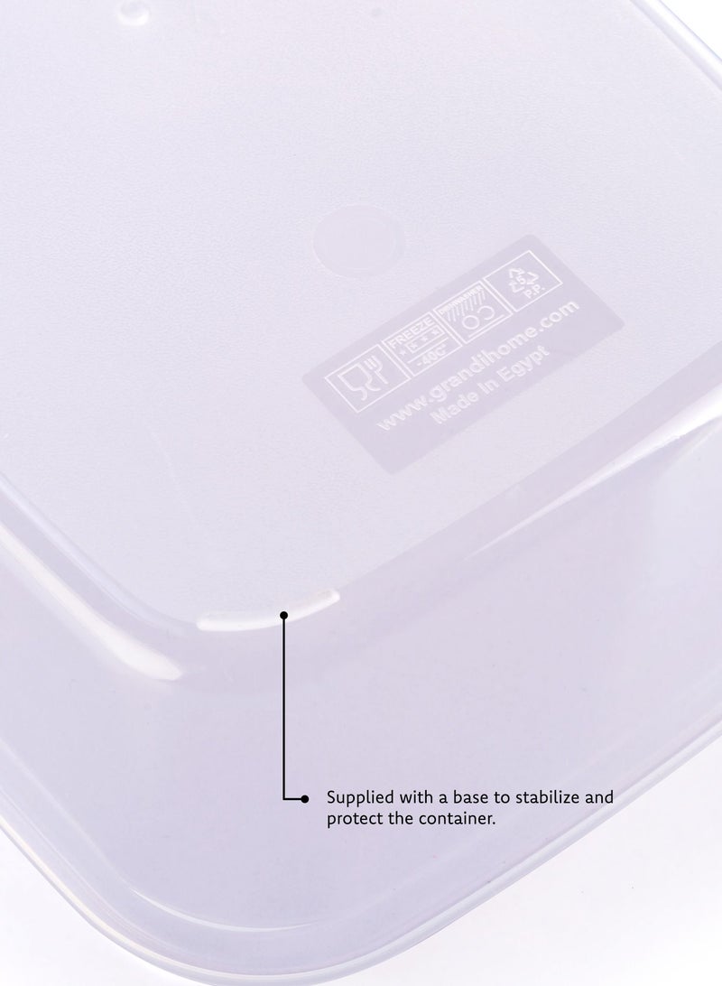 Grandi classic food containers Made of plastic Airtight Lids Food Storage Box set 3 pes - Image 5
