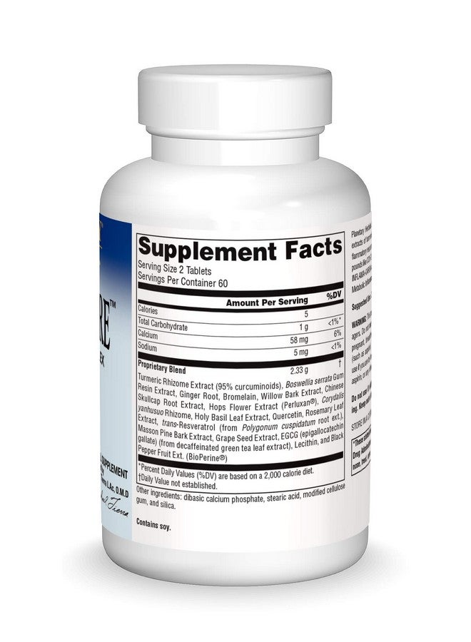 Planetary Herbals Inflama-Care 1165mg Turmeric/Boswellia Complex - 120 Tablets - Image 3