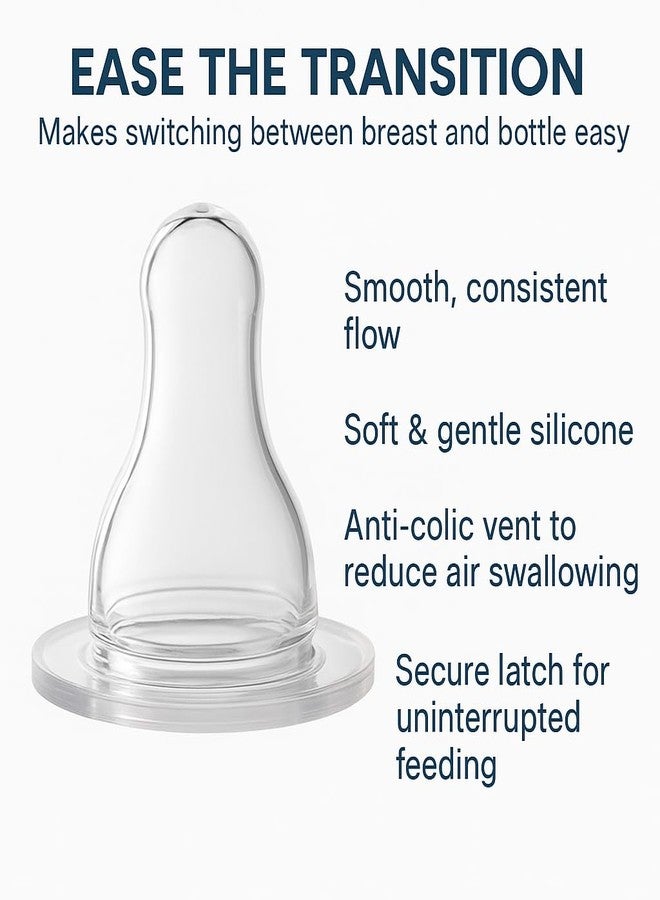 Cuteably Stainless Steel Baby Bottle | Anti-Colic Wide Mouth Bottle for Newborn & Kids | Rust-Free, BPA-Free (300 ML) - Image 3