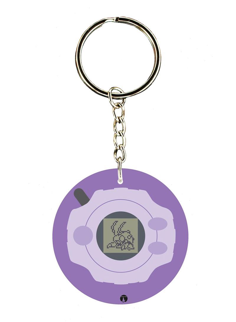 RKN Anime Digimon Double Side Printed Keychain