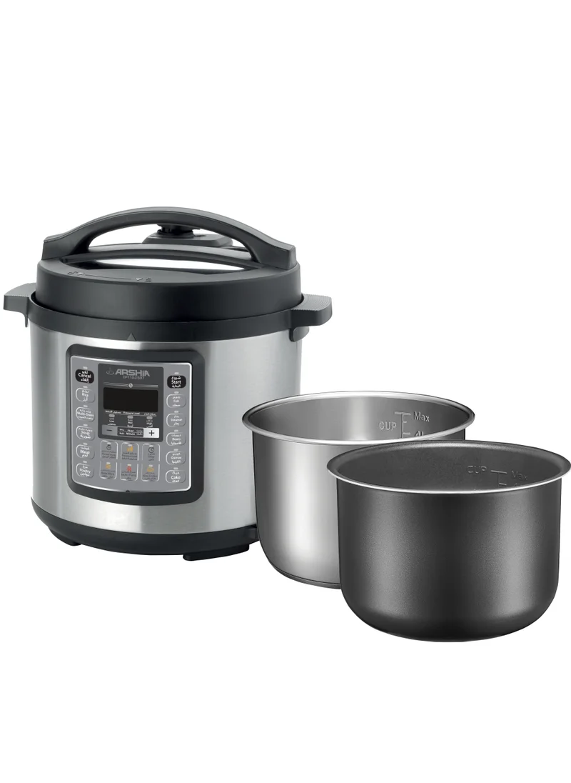 آرشيا Arshia Digital Pressure Cooker with Double Pot 6L