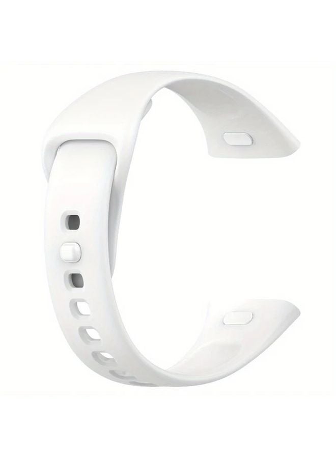 حزام أبيض لساعة Redmi Watch 3 - سوار رياضي بديل للرسغ - Image 1