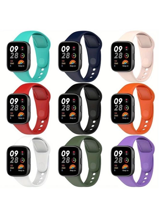 حزام أبيض لساعة Redmi Watch 3 - سوار رياضي بديل للرسغ - Image 4