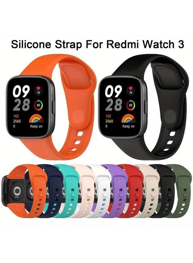 حزام أبيض لساعة Redmi Watch 3 - سوار رياضي بديل للرسغ - Image 2