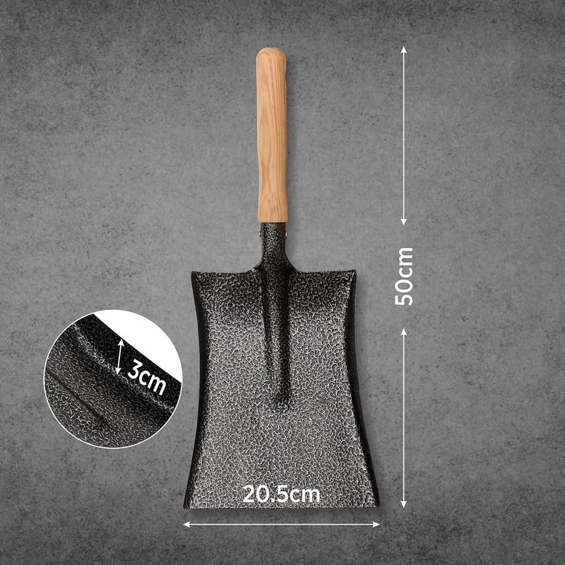 TOOLS BAE Tools Bae Heavy Duty Dust Pan With Wooden Handle Made Of Export Quality High Carbon Steel Dustpan For Indoor Outdoor Sweeping Tool Suitable For Cleaning Garden Lawn Household And Office Use  - Image 4