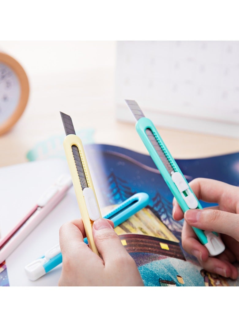ديلي قطاعة Deli 2054 متعددة الاستخدامات بنظام قفل الشفرة SK5، صغيرة الحجم، ألوان متنوعة - Image 4