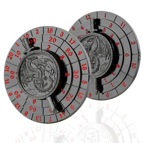 Haxtec Spinner Dice 7in1 Metal DND Dice Set Unique Dice Spinner Antique Compatible with Dungeons and Dragons DND Gifts RPG Role Playing Rotate Gaming Dice - Image 1
