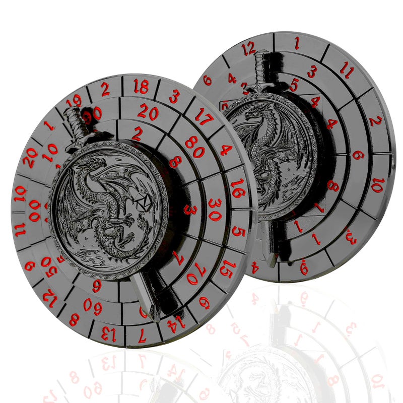 Haxtec Spinner Dice 7in1 Metal DND Dice Set Unique Dice Spinner Antique Compatible with Dungeons and Dragons DND Gifts RPG Role Playing Rotate Gaming Dice - Image 3