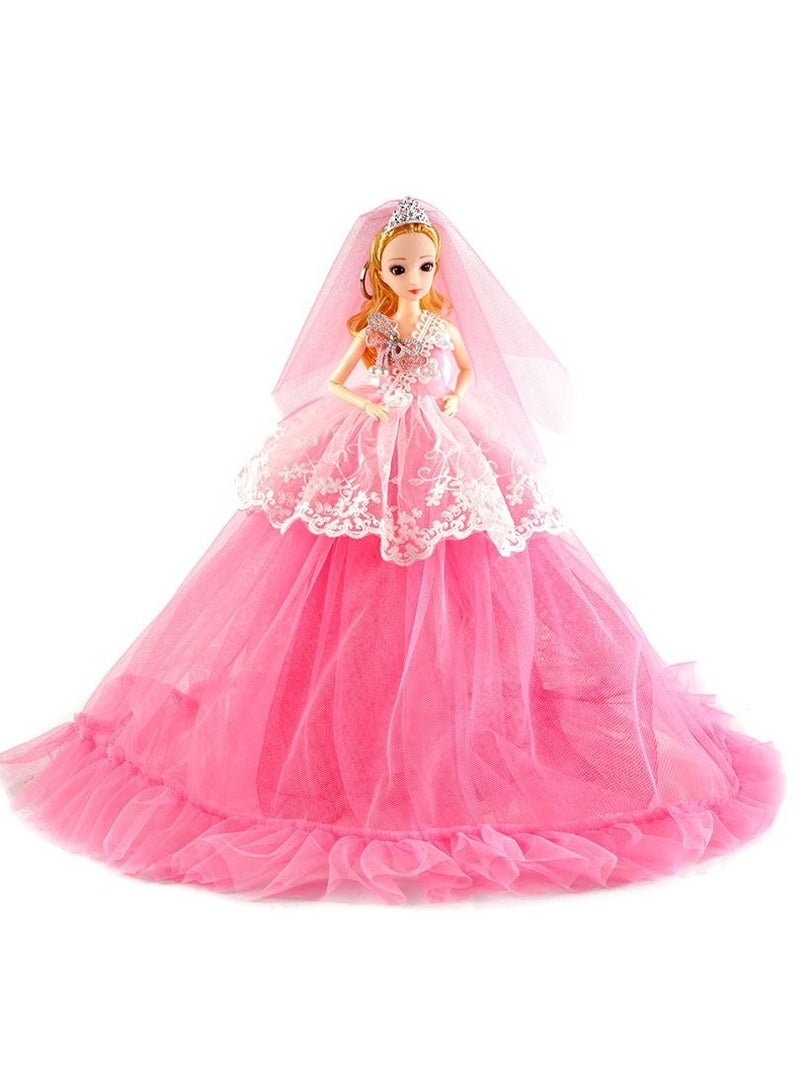 1-Piece Doll Children's and Girls' Toy Training Institution Gift Box with Enamel Cartoon Dolls 30cm