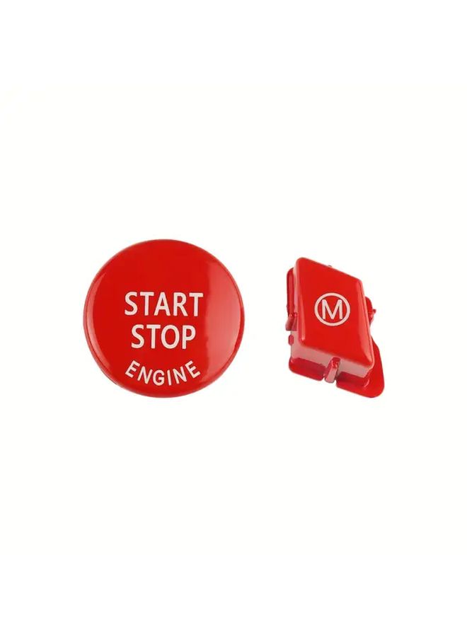 Red Car Steering Wheel Engine Start Stop Button Switch For BMW 3 Series E90 E92 E93 M3 2007 2013 Replacement Accessories - Image 5