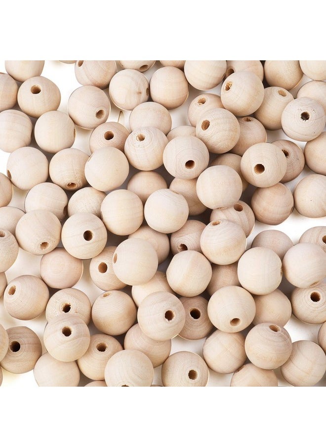 Foraineam 300 Pieces 16Mm Natural Wood Beads Unfinished Round Wooden Loose Beads Wood Spacer Beads For Craft Making  - Image 5