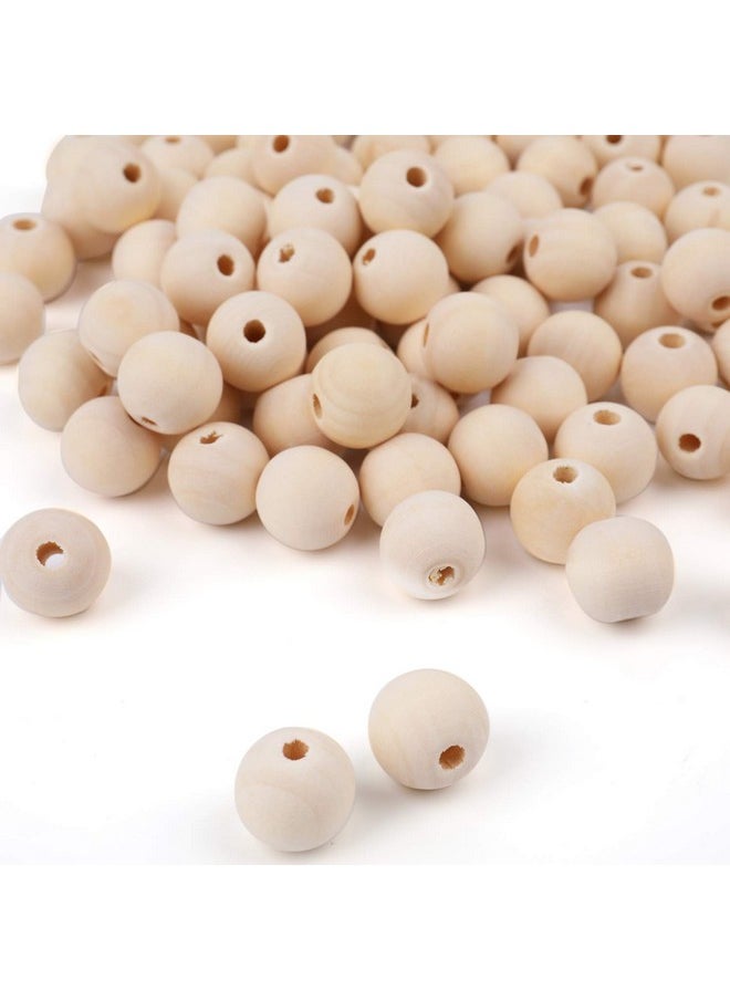 Foraineam 300 Pieces 16Mm Natural Wood Beads Unfinished Round Wooden Loose Beads Wood Spacer Beads For Craft Making  - Image 4