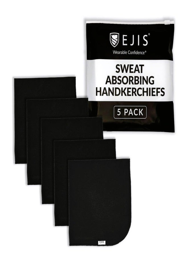 Ejis Sweat Rags for Men – Sweat Absorbing Handkerchiefs, Pocket-Size Small Gym Towels for Sweat, Ideal for Workouts, Travel, Sports & Daily Use - 12x12 (5 Pack) - Image 1