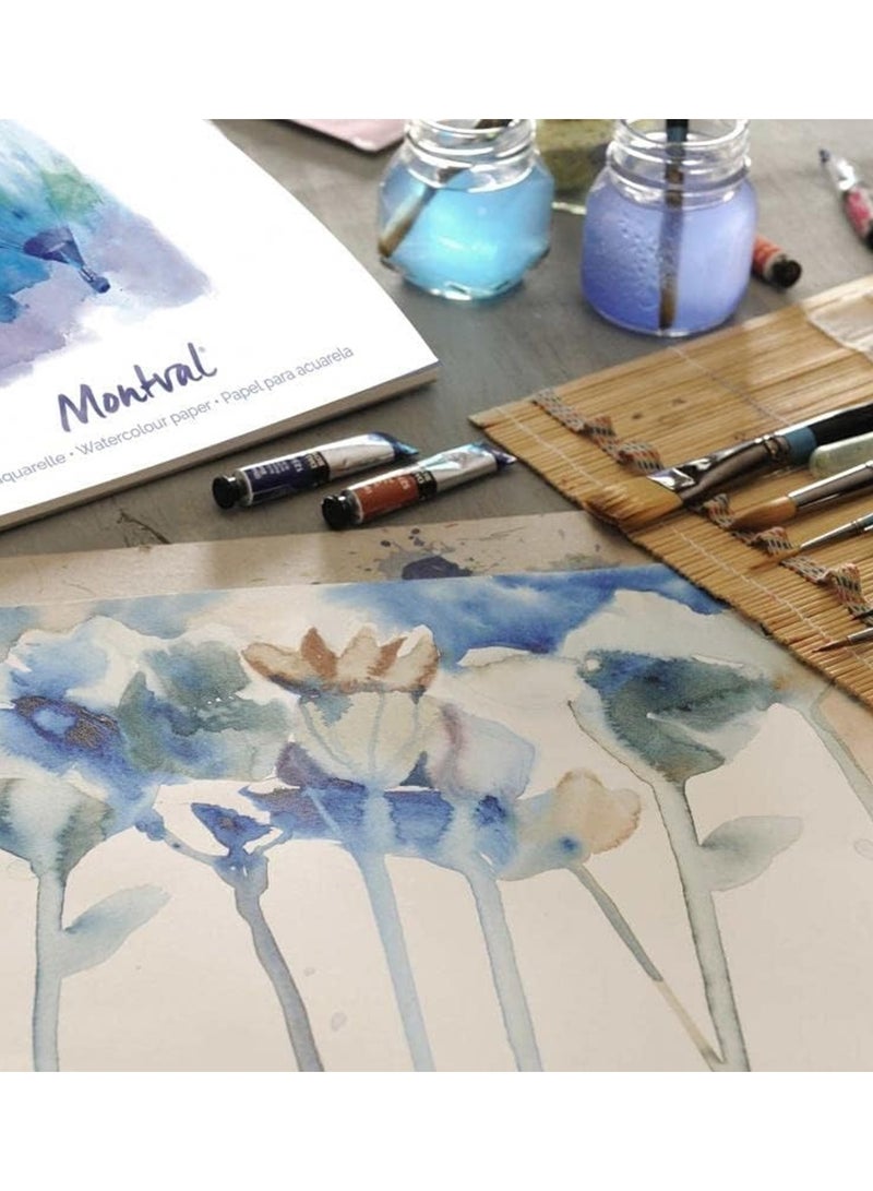 CANSON A3 Size Montval Watercolour Pad 12 Sheets 300gsm Thickness - Image 4