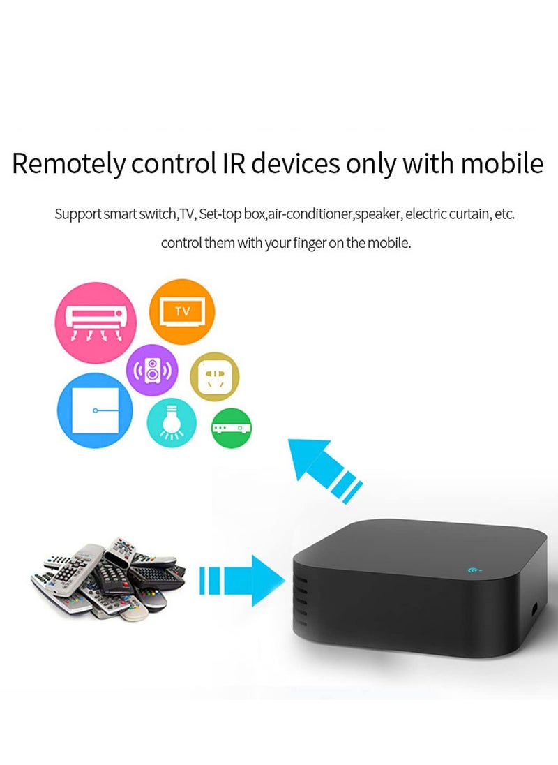 Generic - Smart Universal IR Blaster with Temperature Humidity Monitor,Tuya Universal IR Remote Control with LCD Display,for TV Air Conditioner STB Audio, Works with Alexa, Google Home, IFTTT - Image 1