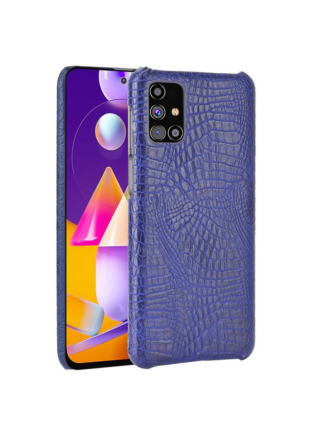 اس-توب جراب لهاتف Samsung Galaxy M31s مقاوم للصدمات مصنوع من جلد التمساح PC + PU - Image 1