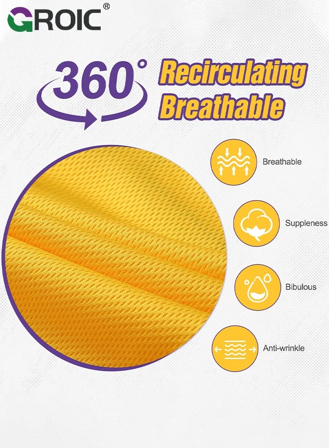 GROIC قميص كرة السلة NBA Lakers #23 للأطفال - طقم تي شيرت وشورت وقميص بدون أكمام من Sportswear Universal، طقم قميص وشورت وقميص رياضي للأطفال - Image 2