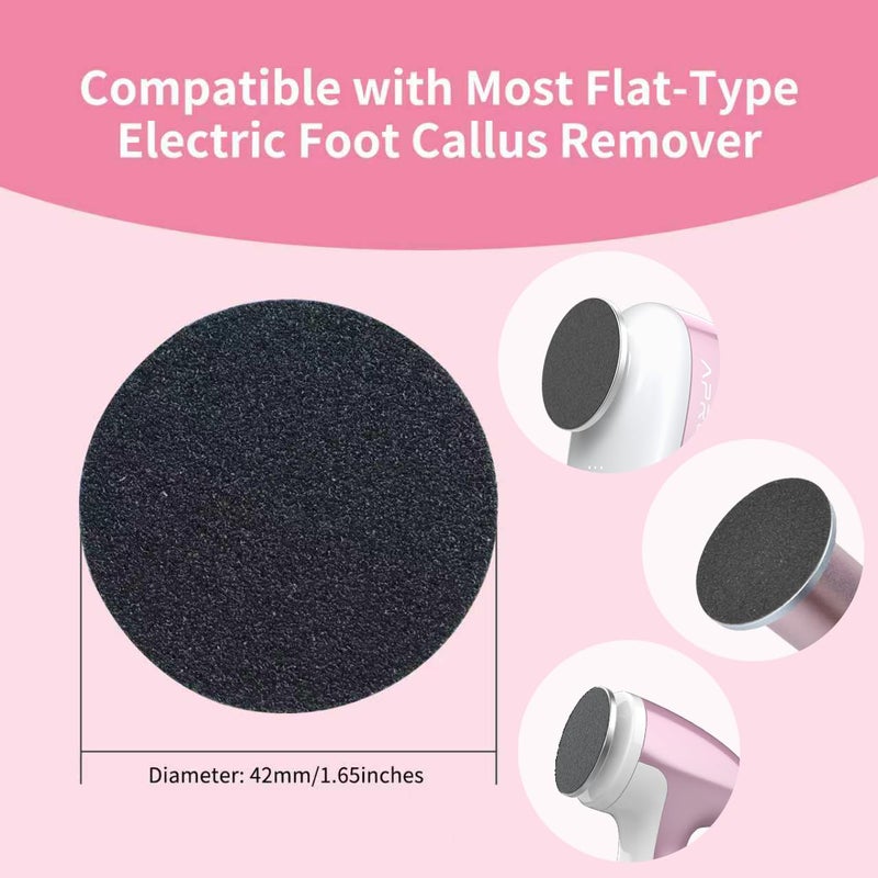 APRELM 120pcs Replaceable Sandpaper for Electric Foot Callus Remover, 180 Grit Fine Sandpaper Refill Discs - Image 2