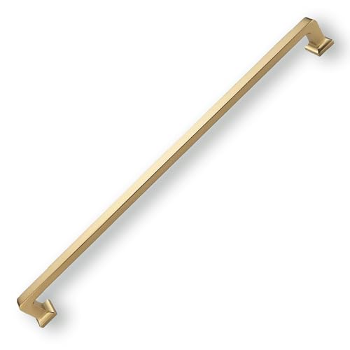 khtumeware 12 Inch Bronze Cabinet Pulls Champagne Bronze 126 Inch Length 12 Inch Hole Centers Modern Style Brushed Gold Finish 178 Inch Projection - Image 1