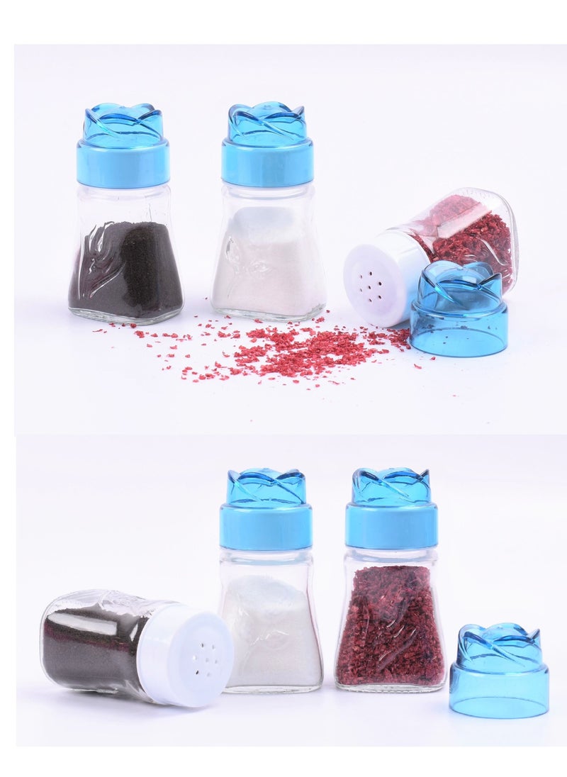 Sarina 6-Piece Salt And Pepper Shakers Set Clear/Blue 6 x 100ml  - Image 2