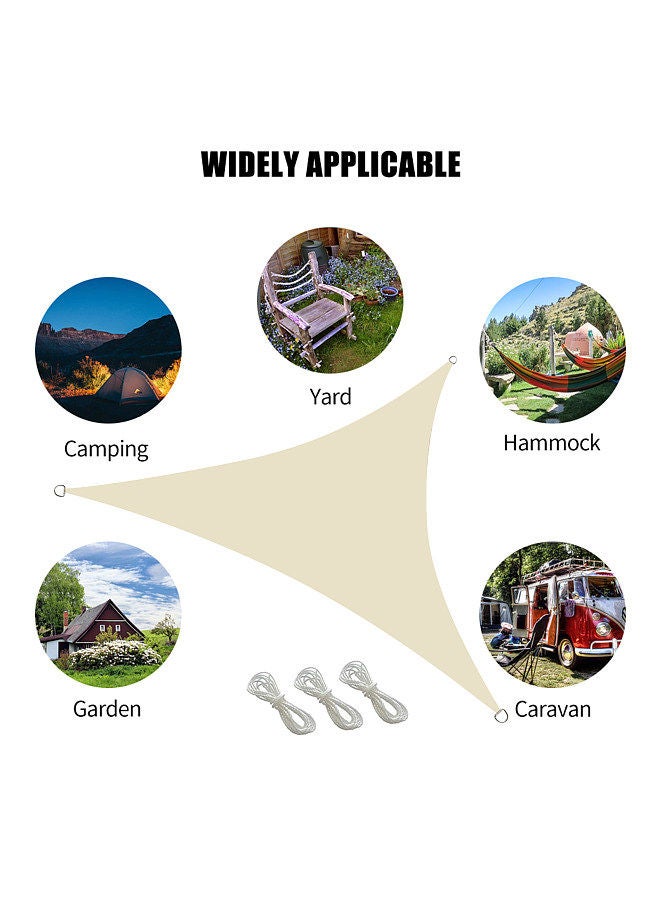 Generic 6.5 FT Triangle Sail Canopy Garden Plant Shelter Breathable Greenhouse Cover for Outdoor Patio Camping Backyard Swimming Pool - Image 2