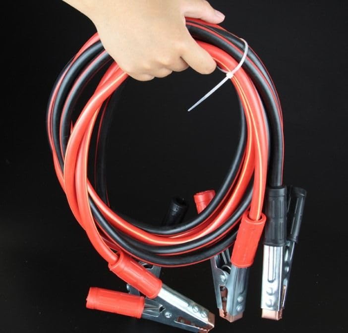 KRESHU Heavy Duty 1500 AMP Jumper Cable for Car Battery | Car Jump Starter Cable with Copper Clamps | 12V Battery Booster Cable for Cars, Bikes, SUVs & Trucks | Emergency Jump Start Cable Jumper Wire - Image 3