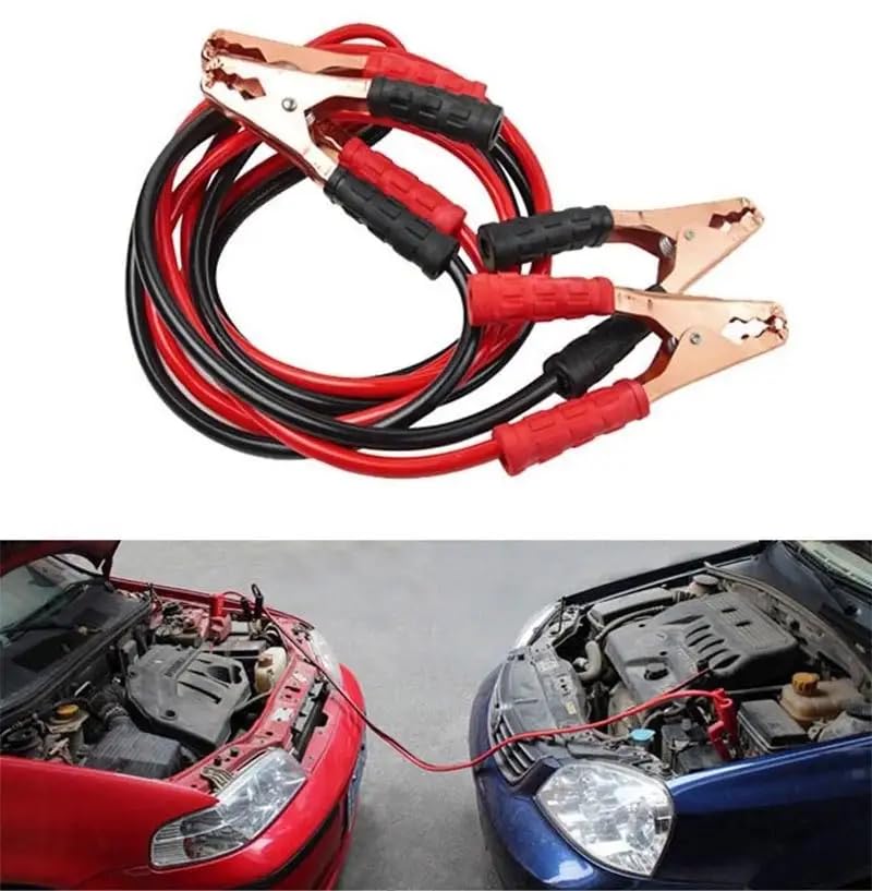 KRESHU Heavy Duty 1500 AMP Jumper Cable for Car Battery | Car Jump Starter Cable with Copper Clamps | 12V Battery Booster Cable for Cars, Bikes, SUVs & Trucks | Emergency Jump Start Cable Jumper Wire - Image 2