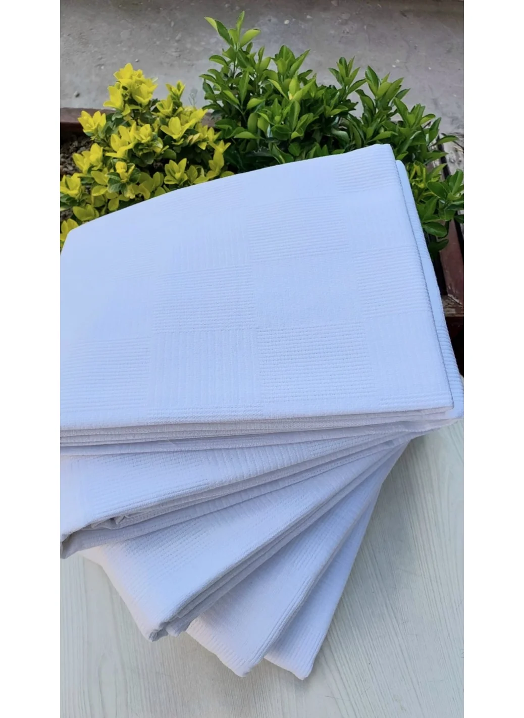 Tekstilci Textile Manufacturer Hotel Blanket Single Self Patterned White Blanket Cotton 160 x 235 cm