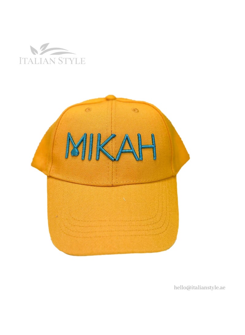MIKAH Cap - Yellow Colour - Image 1