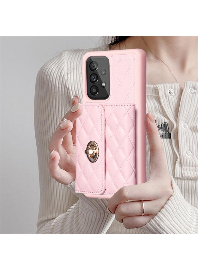 S-TOP Case For Samsung Galaxy A53 5G Horizontal Metal Buckle Wallet Rhombic Leather Phone Case - Image 2