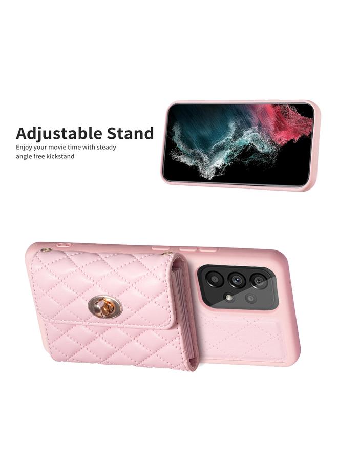 S-TOP Case For Samsung Galaxy A53 5G Horizontal Metal Buckle Wallet Rhombic Leather Phone Case - Image 5