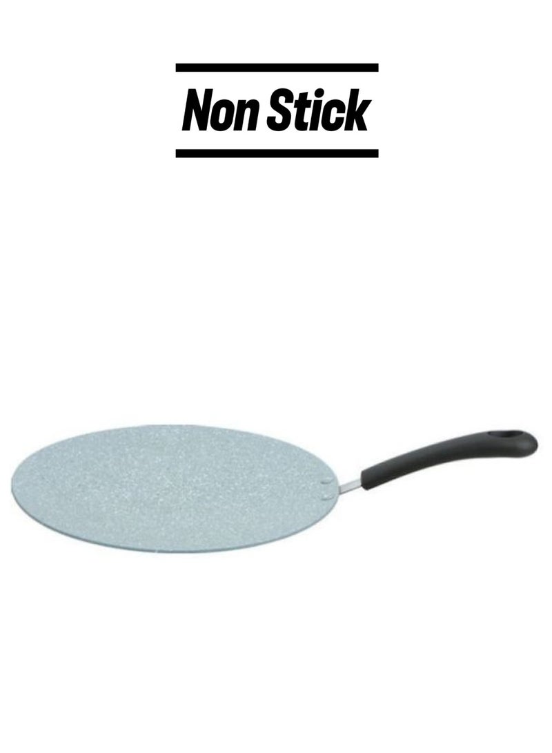 Prestige Aluminum Concave Tawa Grey/Black/Silver 30x0.3cm - Image 1