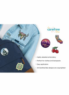 Excefore Outdoor Patch,Large Assorted Set of 15 Aesthetic and Cool Outdoors Iron On Patches for Jackets Backpacks Jeans and Clothes,Durable and Sticks to All Fabrics  - Image 2