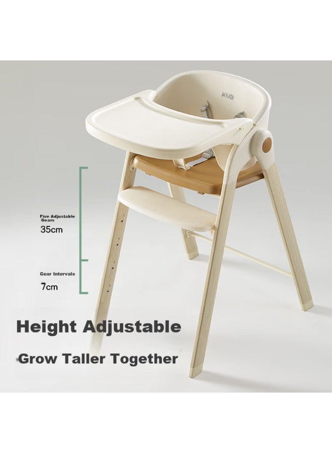 Kub Growth High Chair, Multifunctional Dining Chair, Baby Chair, Children's Chair, Foldable - Off-white - Image 5