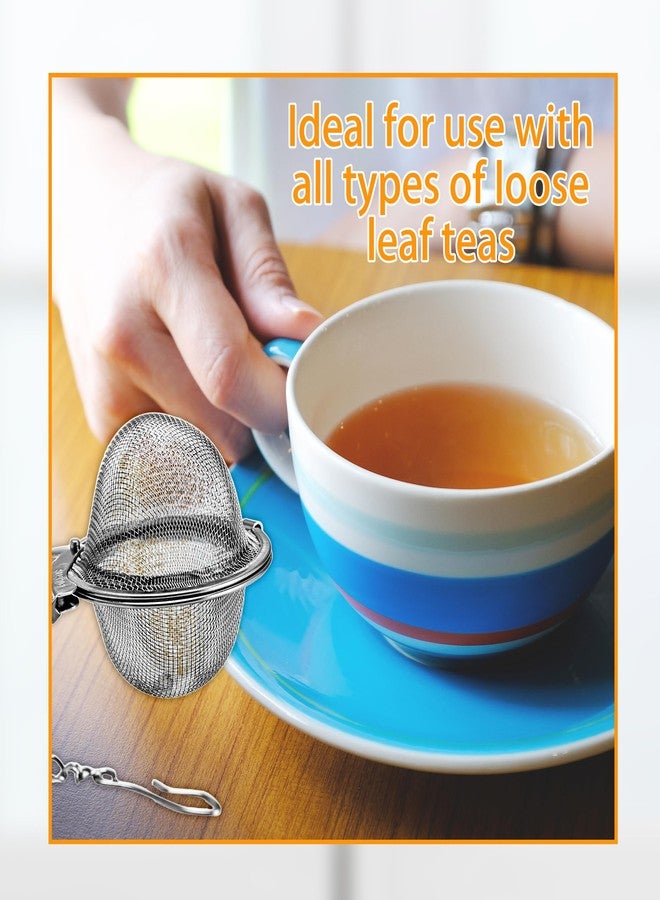 Drayear 20 Pack Stainless Steel Tea Ball Infusers with Chain Mesh Tea Strainer Balls Hanging Tea Ball Infusers for Loose Leaf Tea Teapots Cups Spices - Image 5