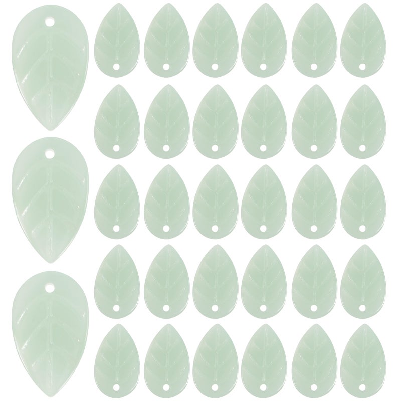 100Pcs Leaf Charms for Jewelry Making Loose Spacer Beads Leaf Necklace Earring Charms - Image 1