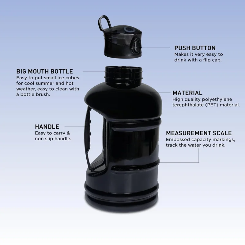 Nivia  Nivia Beast Gym Combo: Spacious Gym Bag with Shoe Compartment and 1800 ml Water Bottle  | Best Price UAE