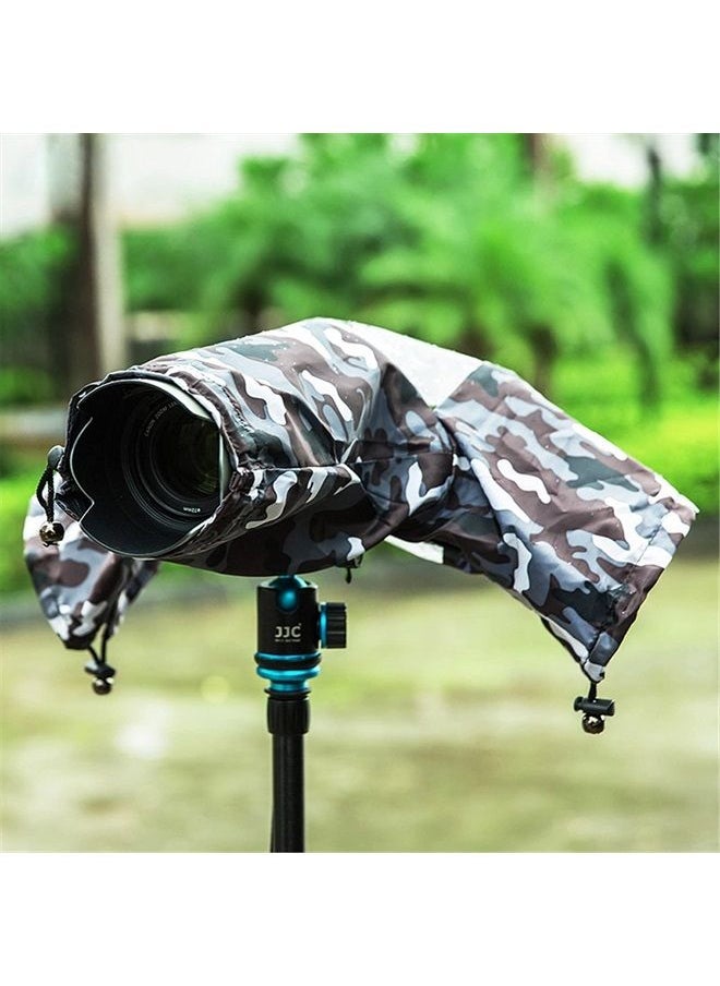 Kiorafoto Camera Lens Rain Cover Raincoat Sleeve Gear Camo for Canon EOS R10 R7 R5 R6 R Rp Rebel T7 T8i T7i 90D 80D 4000D SL3 SX70 Nikon Z7II Z6II Z5 D780 D850 D750 D7500 D5600 D3500 Coolpix P950 P1000 P900  - Image 5