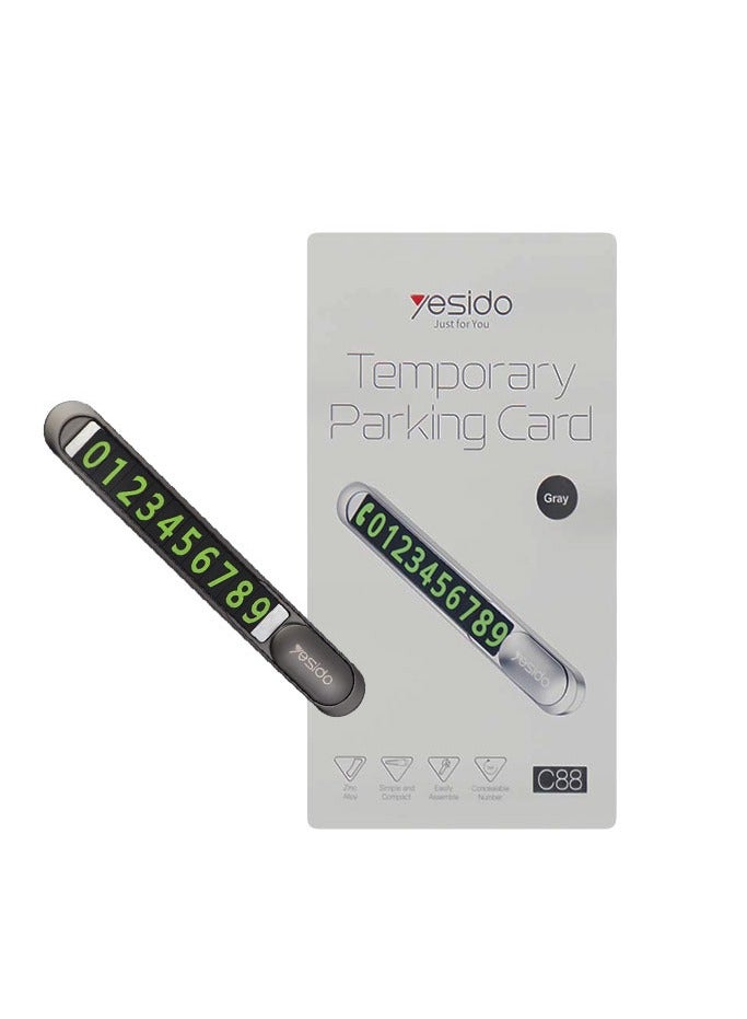 Temporary  Parking Card  C88 Yesido   Simple and compact - Image 1