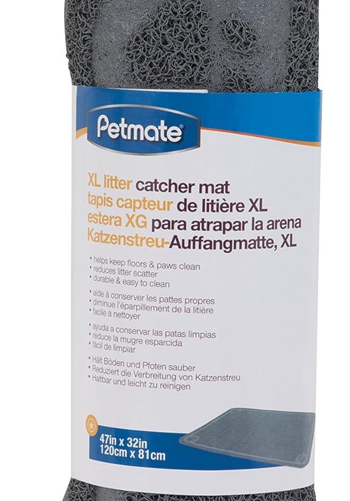 Petmate Extra-Large Litter Catcher Mat with Ribbed Surface for Cats - Image 3