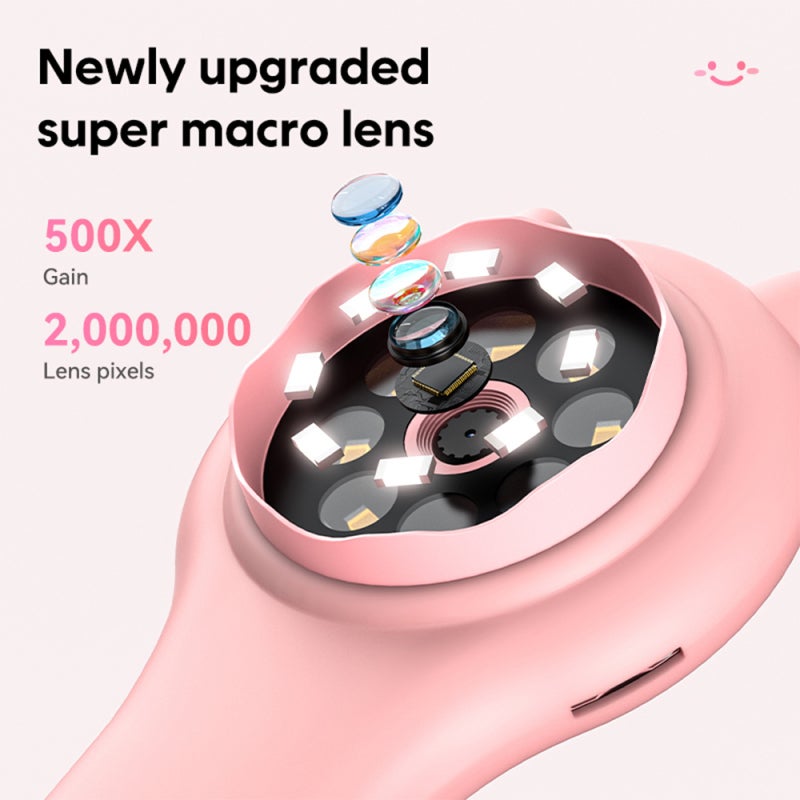 Microscope for Kids 2-inch IPS Screen Magnifying Glass with 8 LED Light 500X Magnifying Glass for Reading Windows/Mac Compatible - Image 5