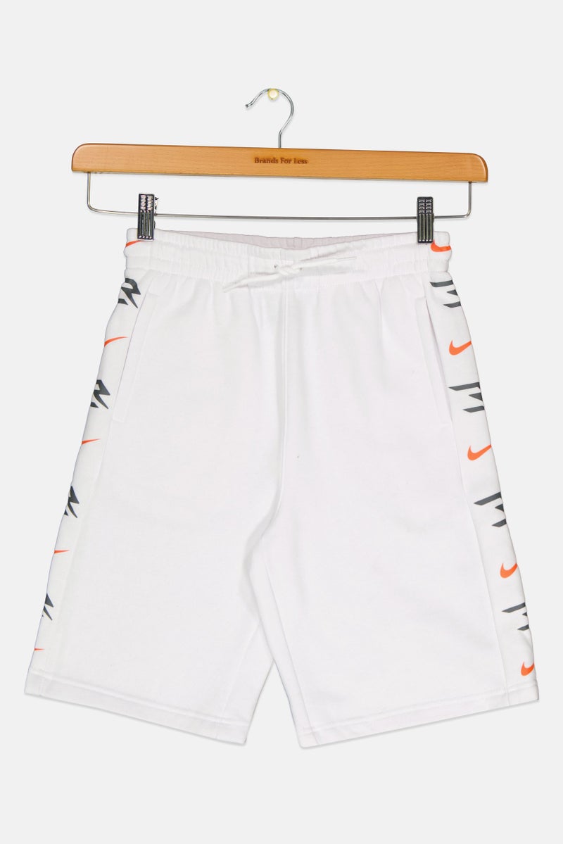 Nike Nike 3Brand by Russell Wilson Kids Boy Sportswear Fit Brand Logo Training Shorts, White  - Image 1
