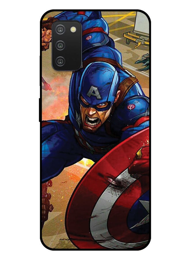 EYE CATCH Printed Protective Case Cover For Samsung Galaxy A03S -  Captain America Suit - Image 1