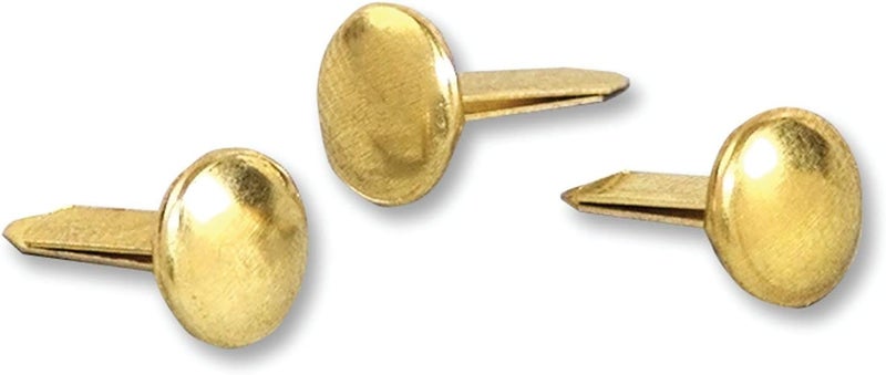 ACCO Brands Brass Plated Paper Fasteners - 0.5in, 100 Fasteners per Box - Image 1