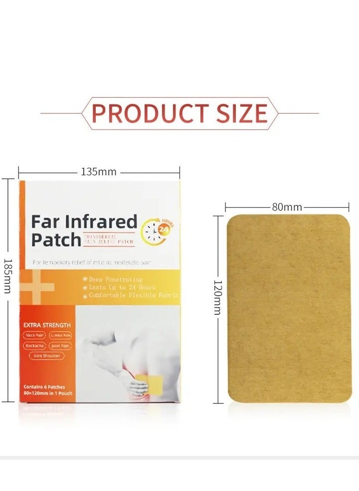 Generic - Heat Patches for Back and Shoulder Pain Relief (2 Pieces) – Muscle Ache and Joint Pain Relief Patches – Effective for Shoulder Strain, Back Pain, Rheumatism, and Neural Pain – Thermal Patches for Men and Women – Back Pain Relief, Miracle Pain Patches, and Muscle Relaxation Patches. - Image 1