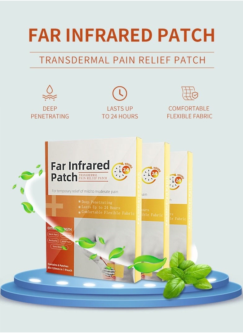 Generic - Heat Patches for Back and Shoulder Pain Relief (2 Pieces) – Muscle Ache and Joint Pain Relief Patches – Effective for Shoulder Strain, Back Pain, Rheumatism, and Neural Pain – Thermal Patches for Men and Women – Back Pain Relief, Miracle Pain Patches, and Muscle Relaxation Patches. - Image 1