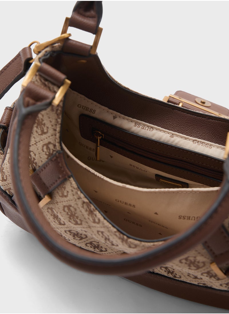 GUESS - Decor Vintage Sml Gfrnd Satchel - Image 1