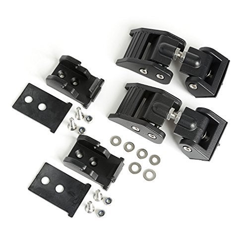 Rugged Ridge | Hood Catch Kit, Textured Black | 11210.18 | Fits 1997-2006 Jeep Wrangler TJ - Image 1